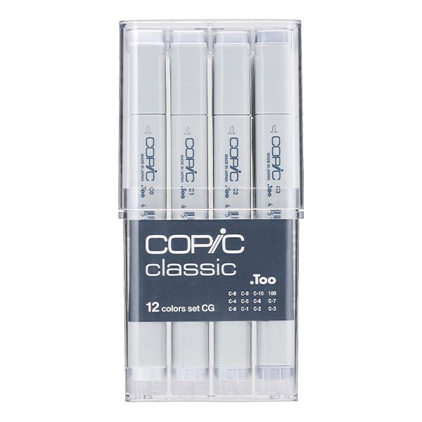 Copic Classic Marker Assorted Grey Sets