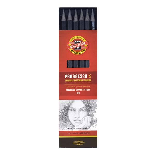 Koh-I-Noor Progresso Graphite Sketch Box Set 6