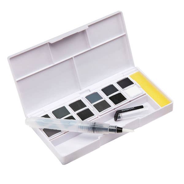Derwent Tinted Charcoal Paint Pan Set