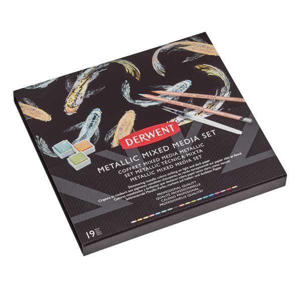 Derwent Metallic Mixed Media Set