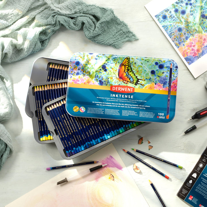 Derwent Inktense Pencil Tin Set of 100