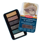 Derwent XL Tinted Charcoal Block Tin Set 6