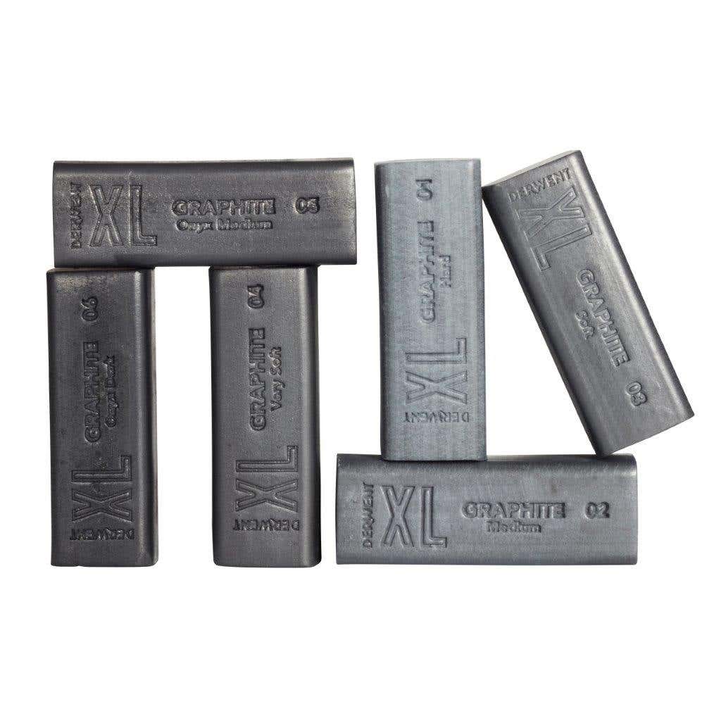 Derwent XL Graphite Block Tin Set 6