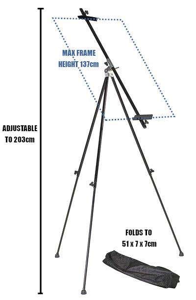 Artlogic Metal Chrome Easel