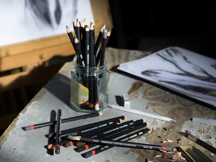 Derwent Tinted Charcoal Pencils