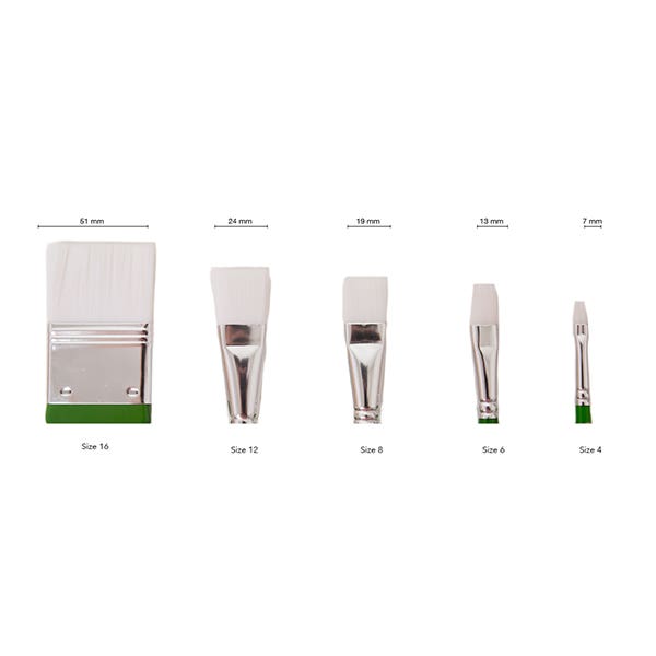 Micador For Artists Achiever Flat Brushes