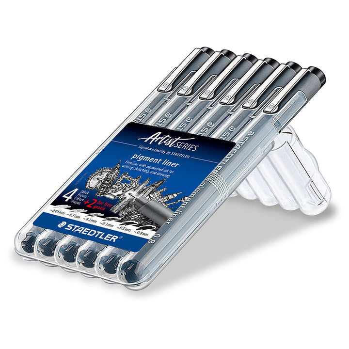 STAEDTLER Pigment Liner Assorted Nibs Set 4 + 2