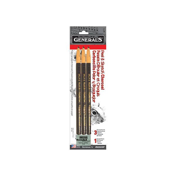 General's Peel & Sketch Charcoal Pencils