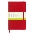 Moleskine Classic Hard Cover Red Plain Notebook