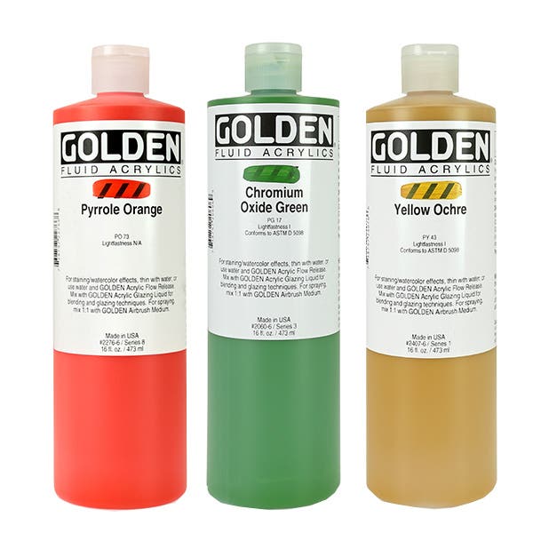 GOLDEN Artist Acrylic Fluid Paints 473ml