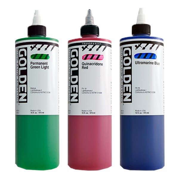GOLDEN Artist Acrylic High Flow Paints 473ml