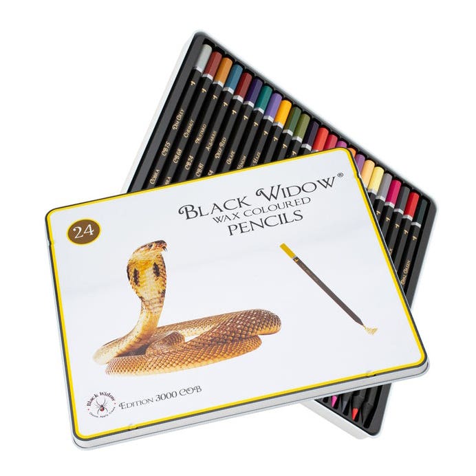 Black Widow Colour Pencil Cobra Set 24