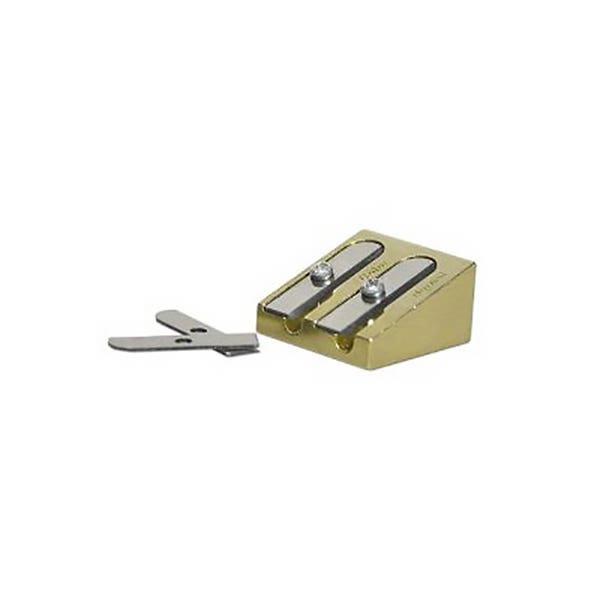 Bruynzeel Design Brass Double Hole Sharpener