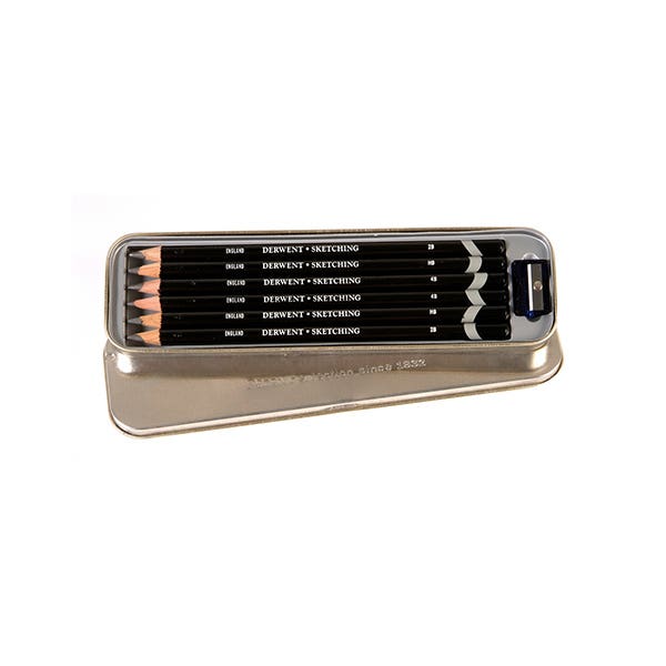Derwent Sketching Pencils Tin 6
