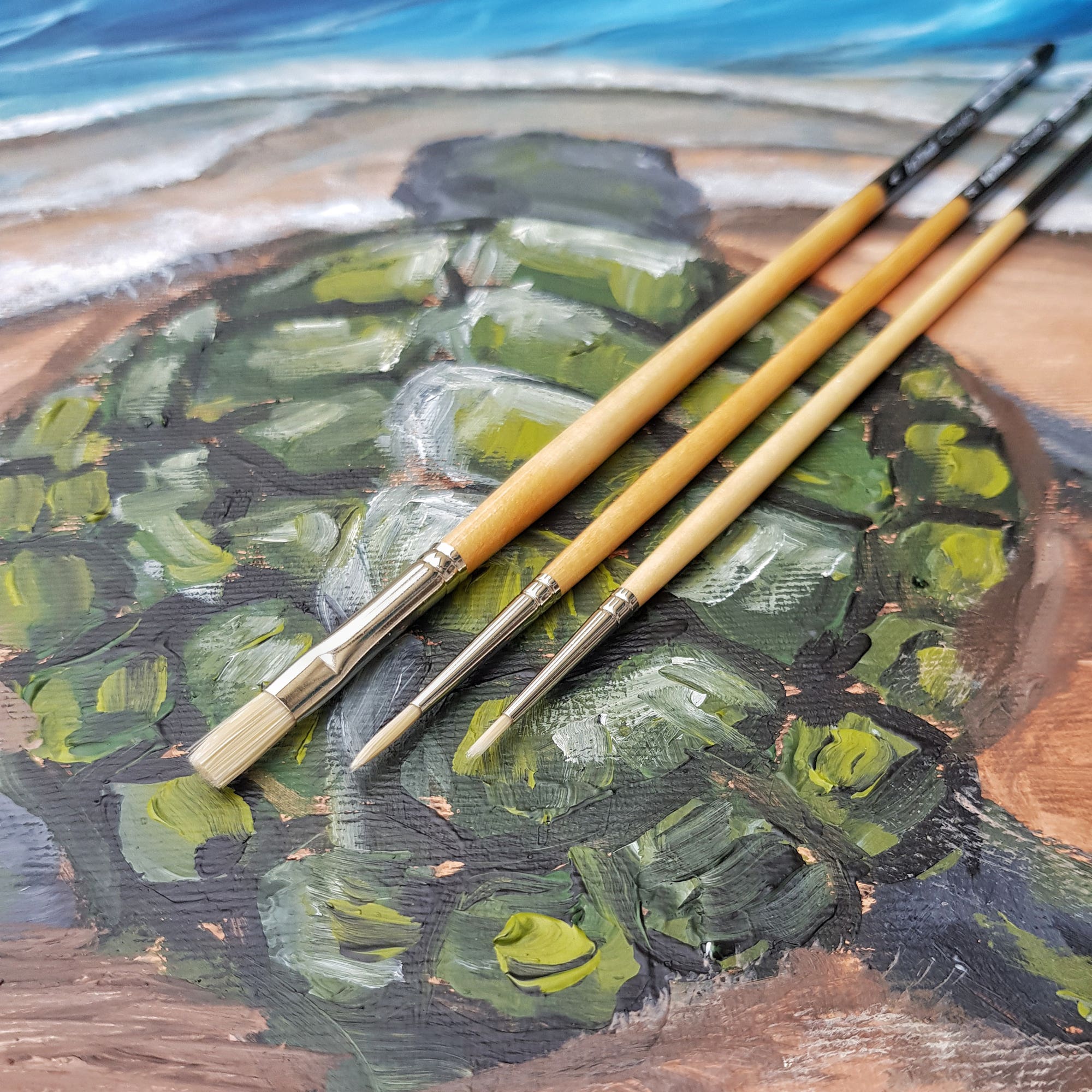 Da Vinci Chuneo 7129 Synthetic Flat Brushes
