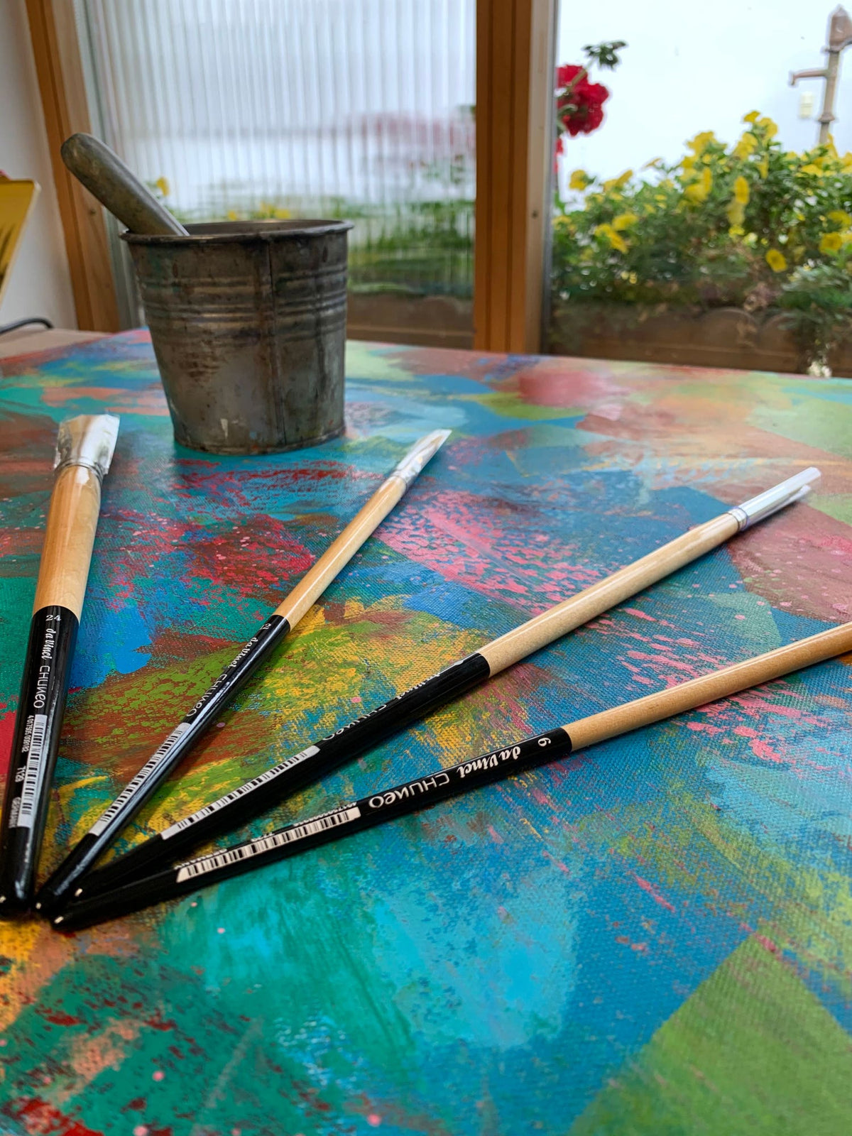 Da Vinci Chuneo 7129 Synthetic Flat Brushes