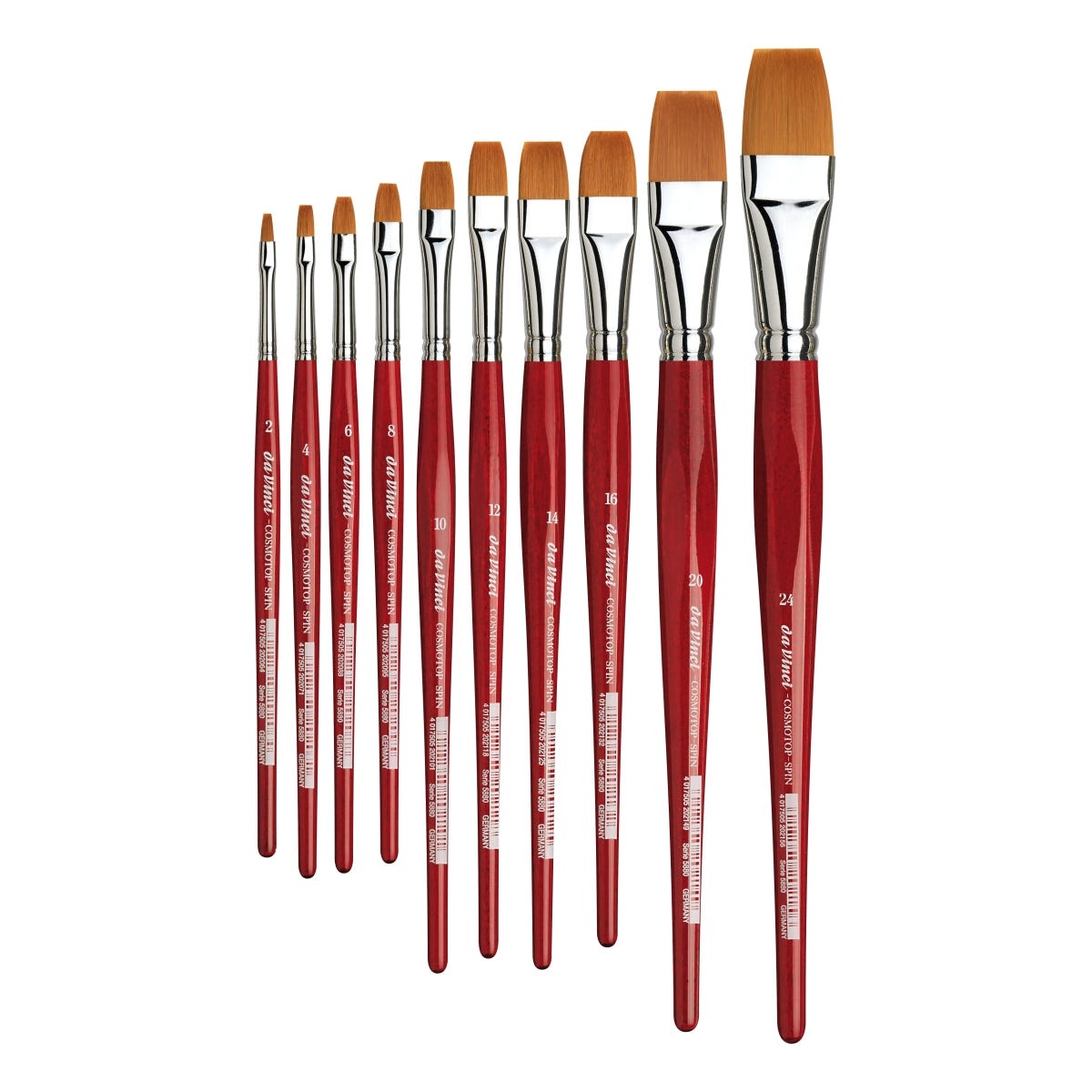 Da Vinci Cosmotop Spin 5880 Synthetic Flat Brushes