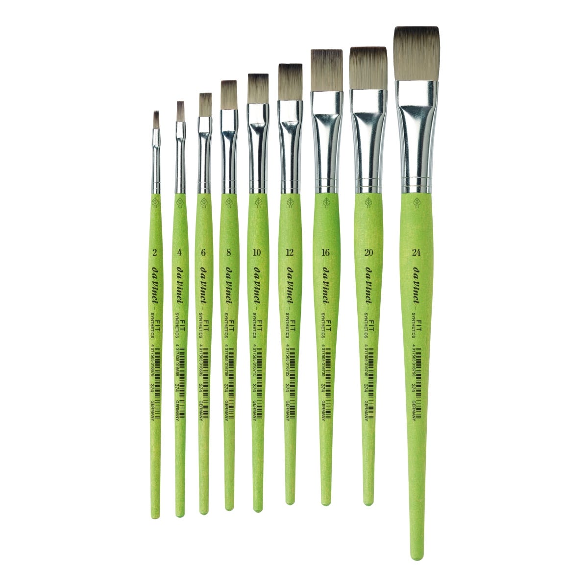 Da Vinci Fit 374 Synthetic Flat Brushes