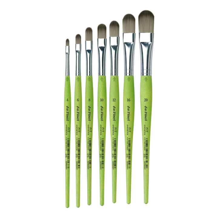 Da Vinci Fit 375 Synthetic Filbert Brushes