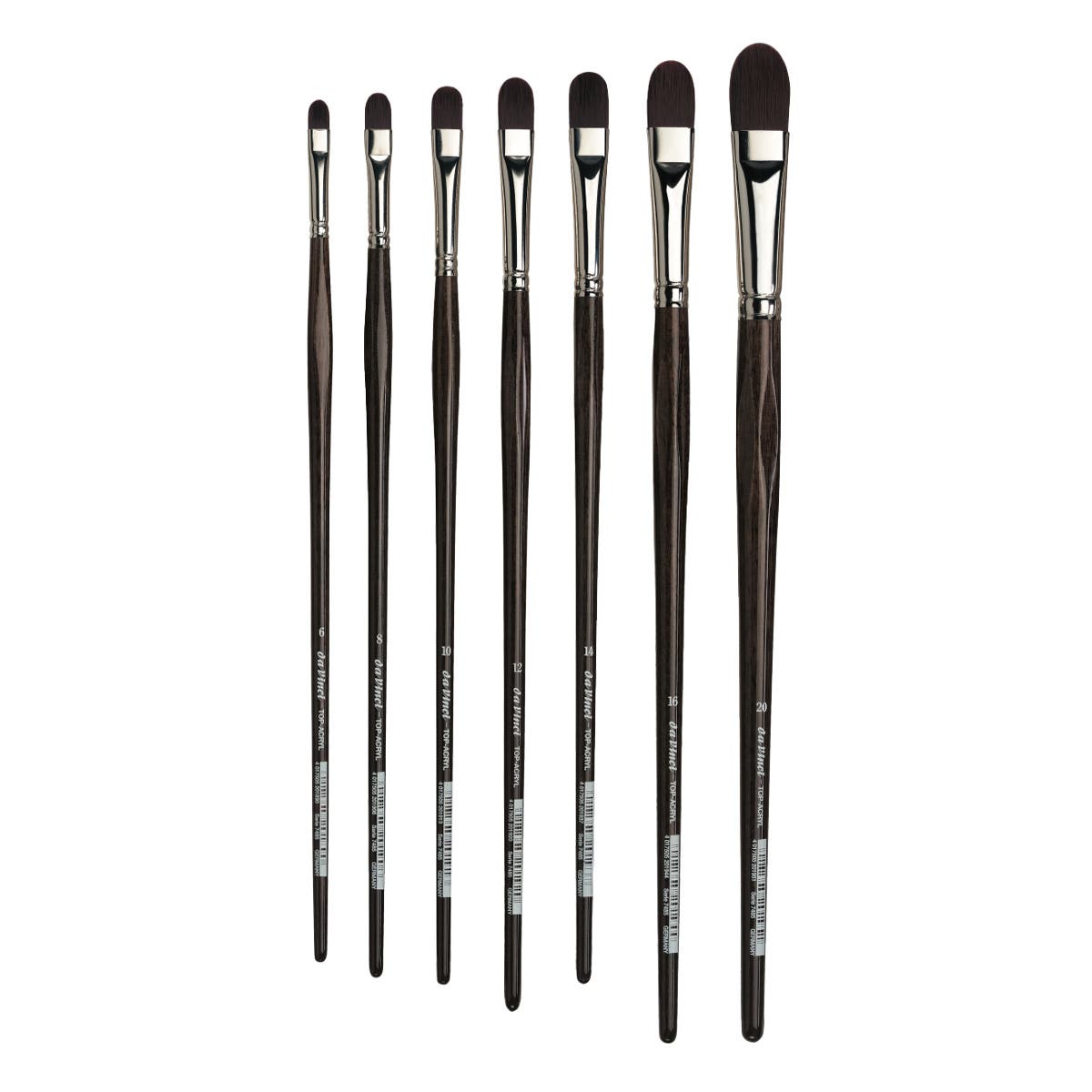 Da Vinci Top Acryl 7485 Synthetic Filbert Brushes
