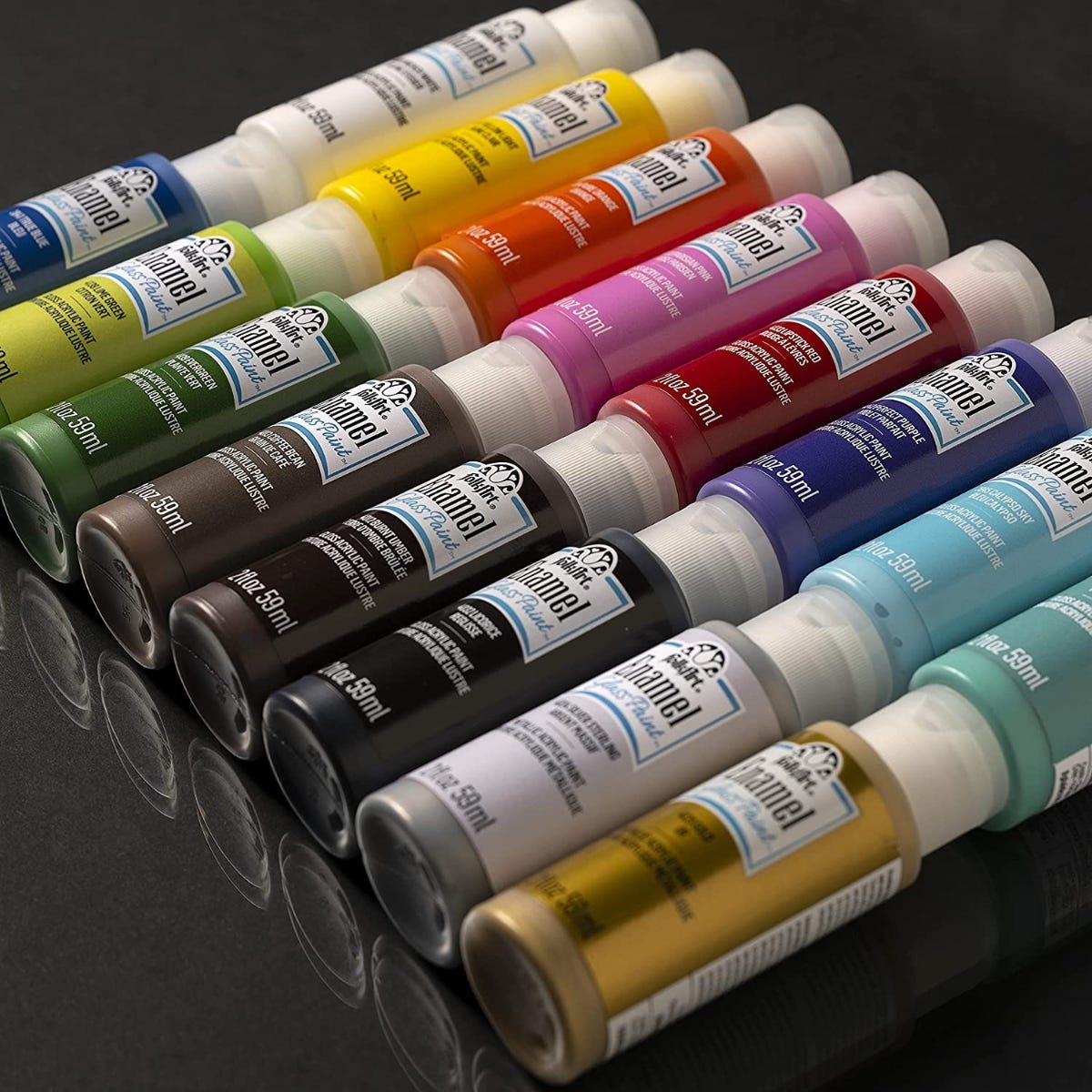 FolkArt Enamel Glass Paints 59ml