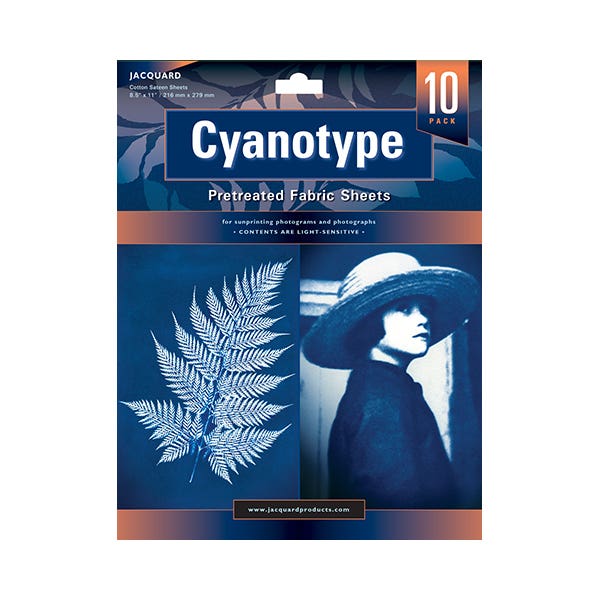 Jacquard Cyanotype Pretreated Fabric Sheets