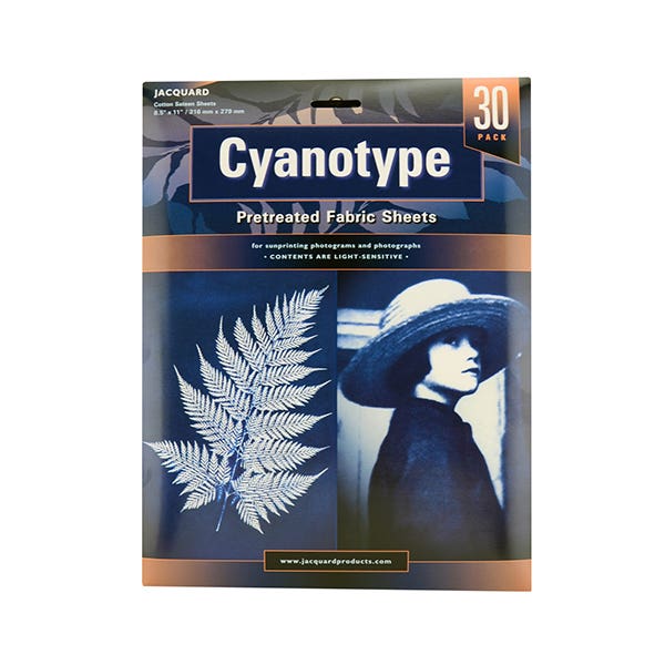 Jacquard Cyanotype Pretreated Fabric Sheets