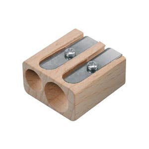 Lyra Double Hole Beechwood Sharpener
