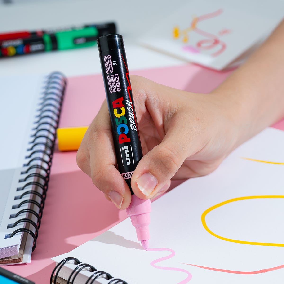 Posca Marker Medium Brush (PC-5BR) Set 8