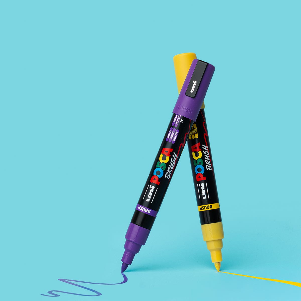 Posca Marker Medium Brush (PC-5BR) Set 16