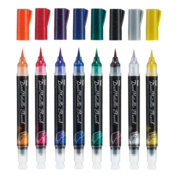 Pentel Dual Metallic Brush Pens