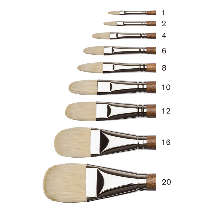 Winsor & Newton Artists' Oil Synthetic Hog Filbert Brushes