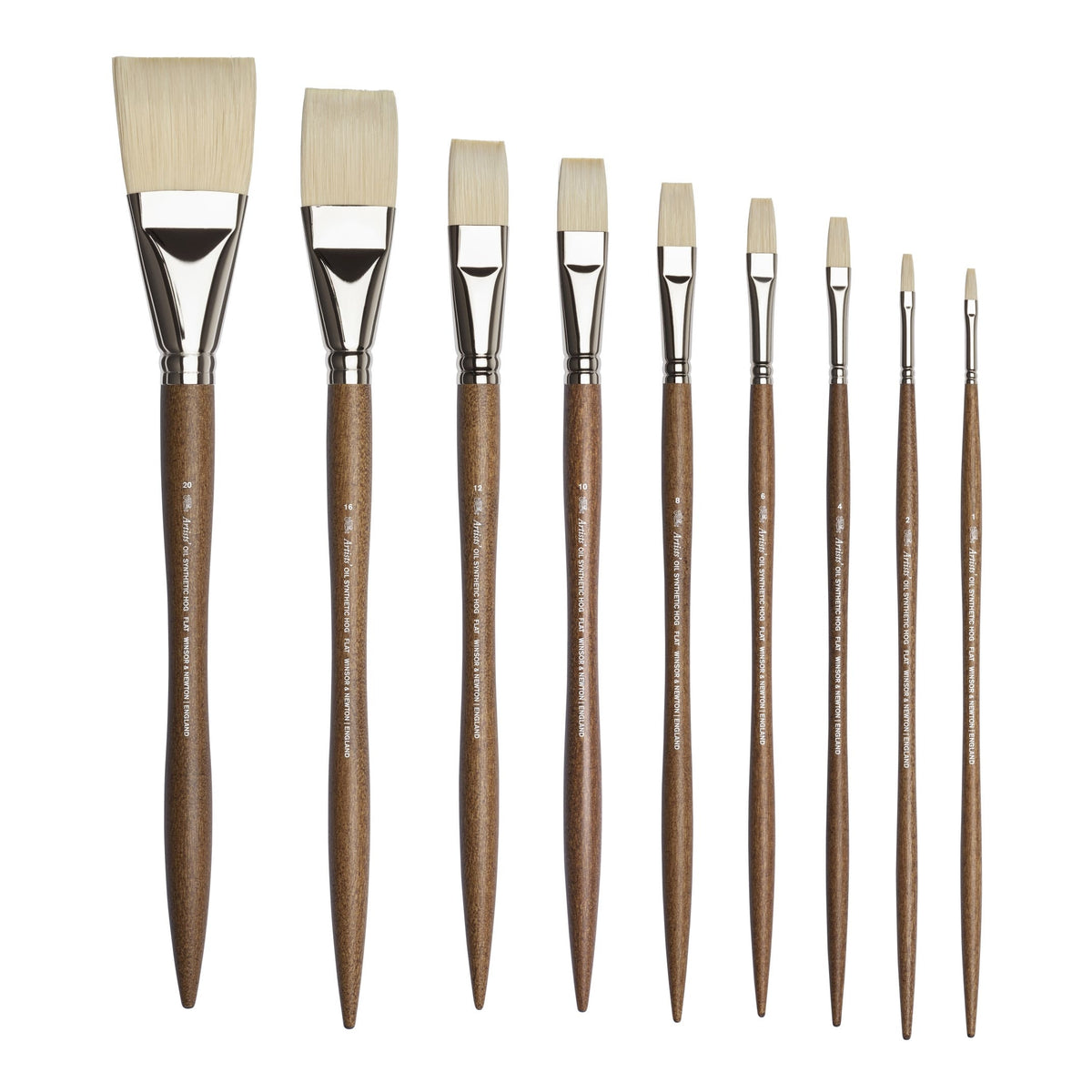 Winsor & Newton Artists' Oil Synthetic Hog Flat Brushes