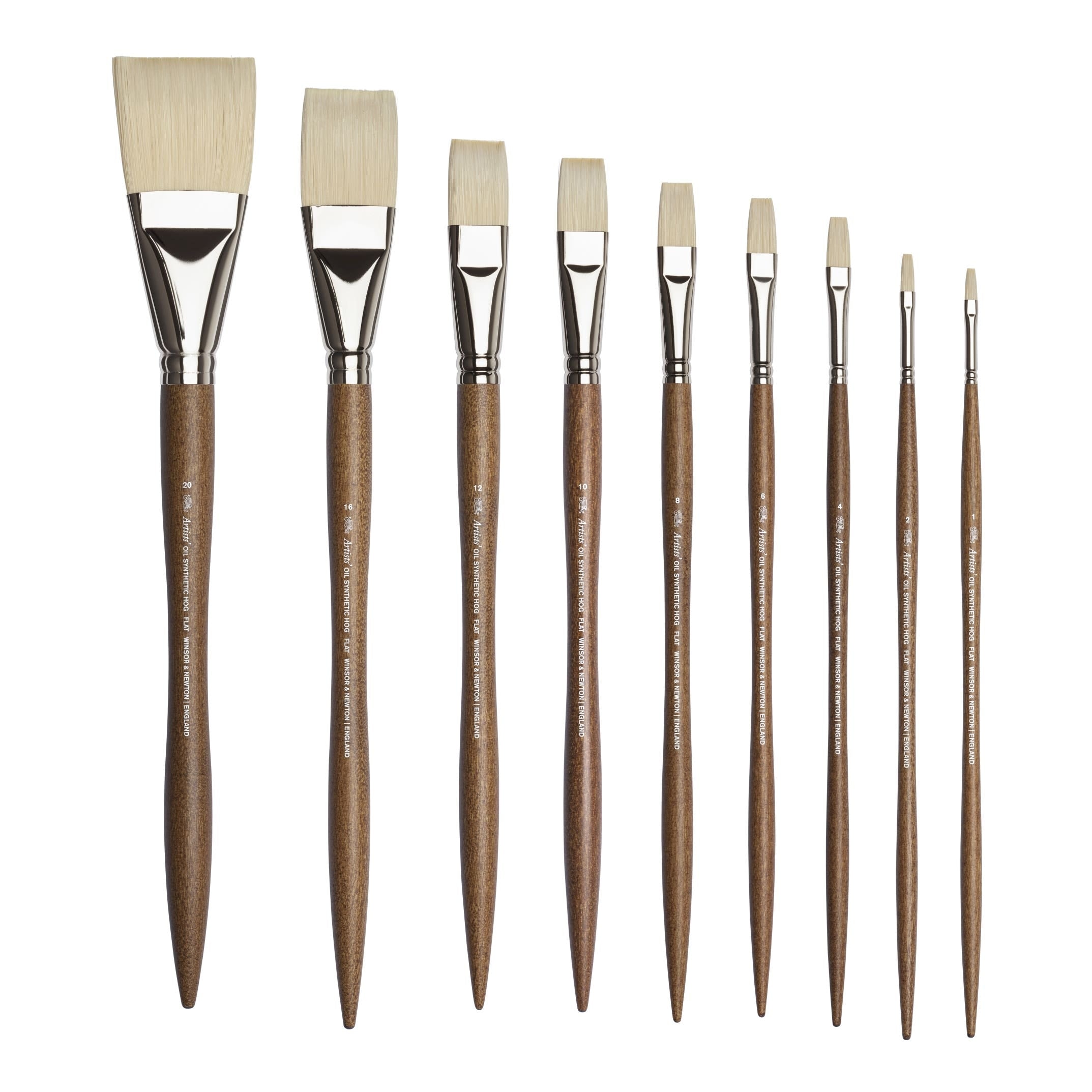 Winsor & Newton Artists' Oil Synthetic Hog Flat Brushes