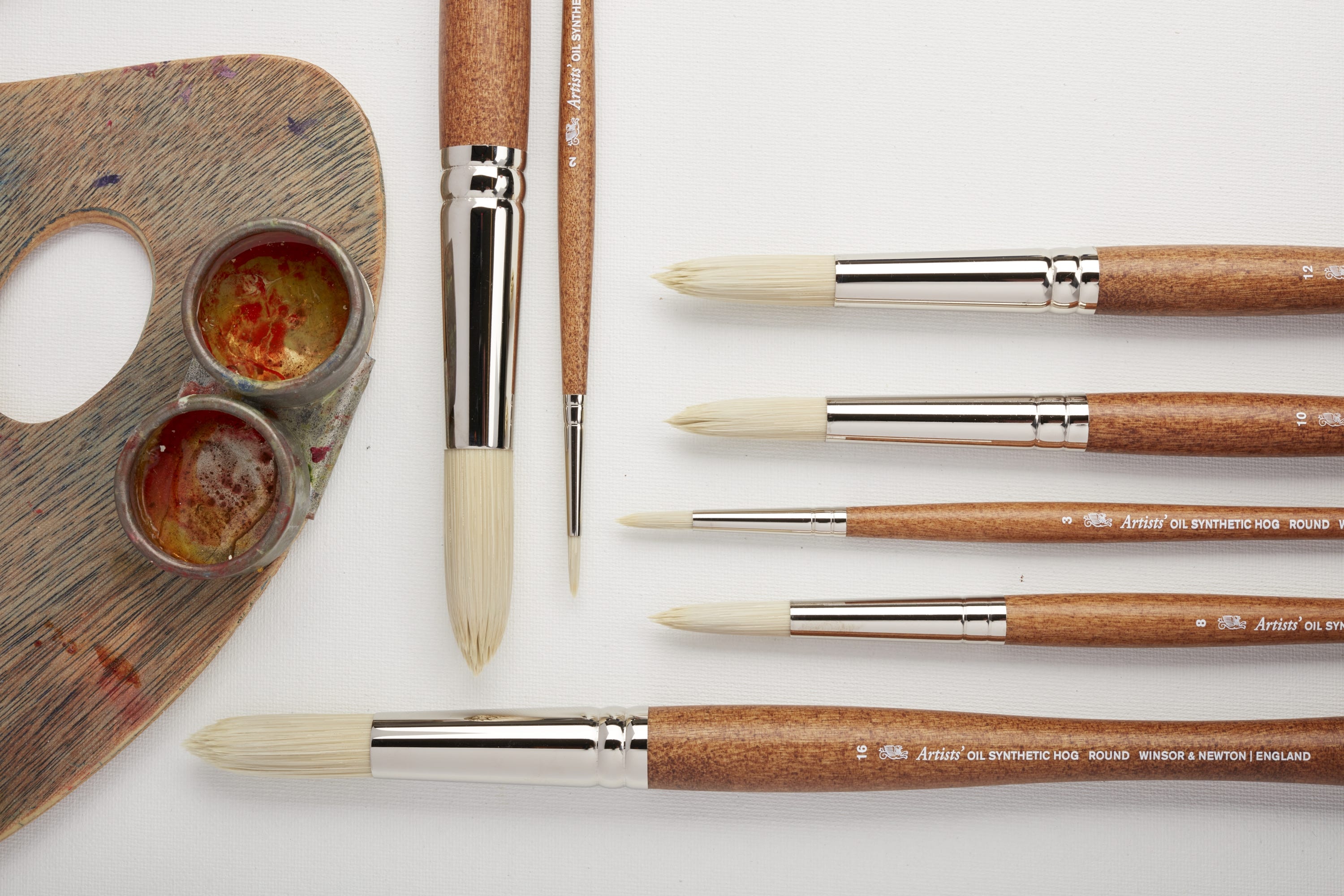 Winsor & Newton Artists' Oil Synthetic Hog Round Brushes