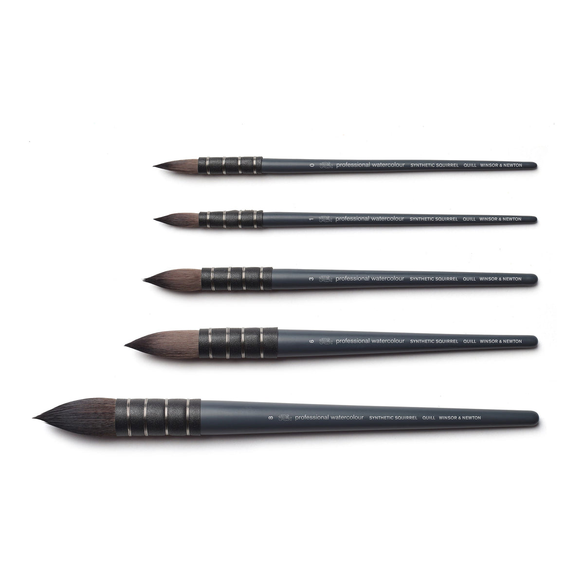 Winsor & Newton Professional Watercolour Synthetic Squirrel Quill Brushes