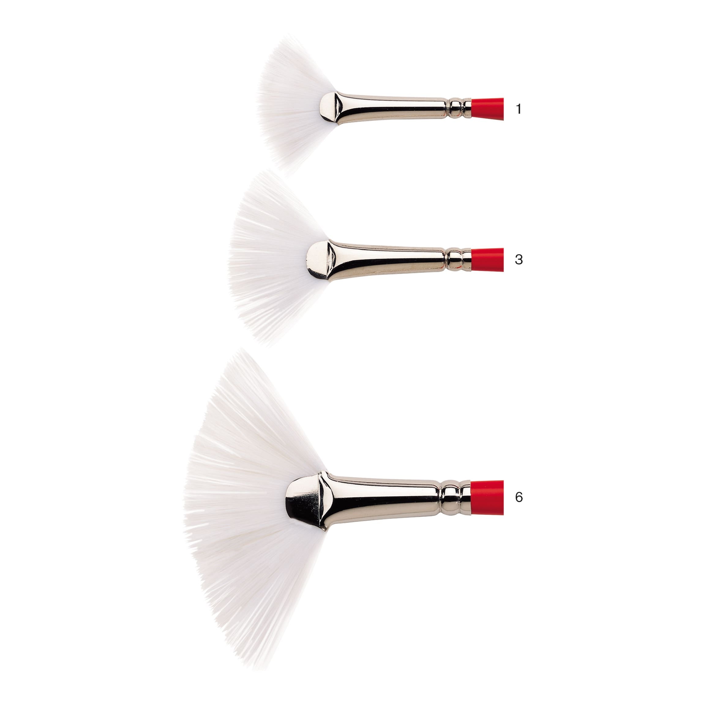 Winsor & Newton University 238 Synthetic Long Handle Fan Brushes
