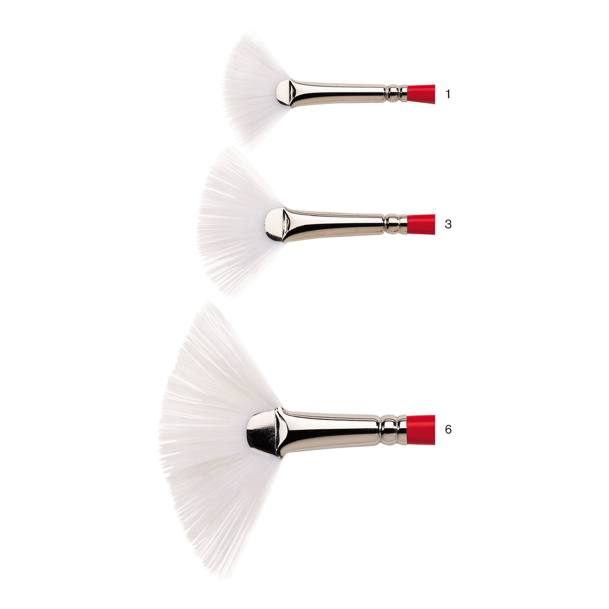 Winsor & Newton University 238 Synthetic Long Handle Fan Brushes