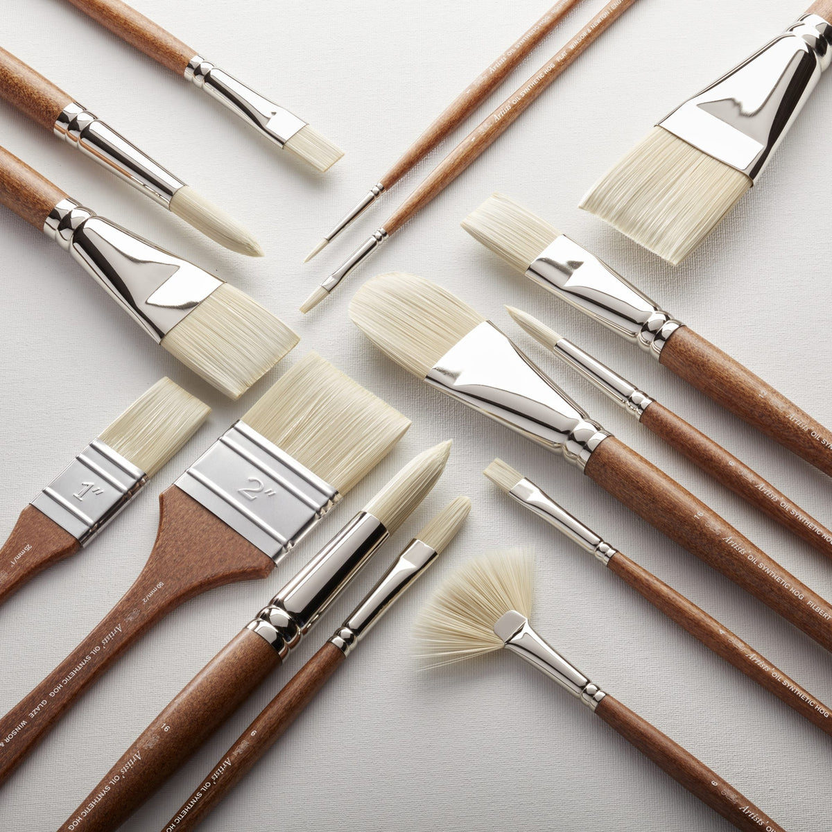 Winsor & Newton Artists' Oil Synthetic Hog Round Brushes