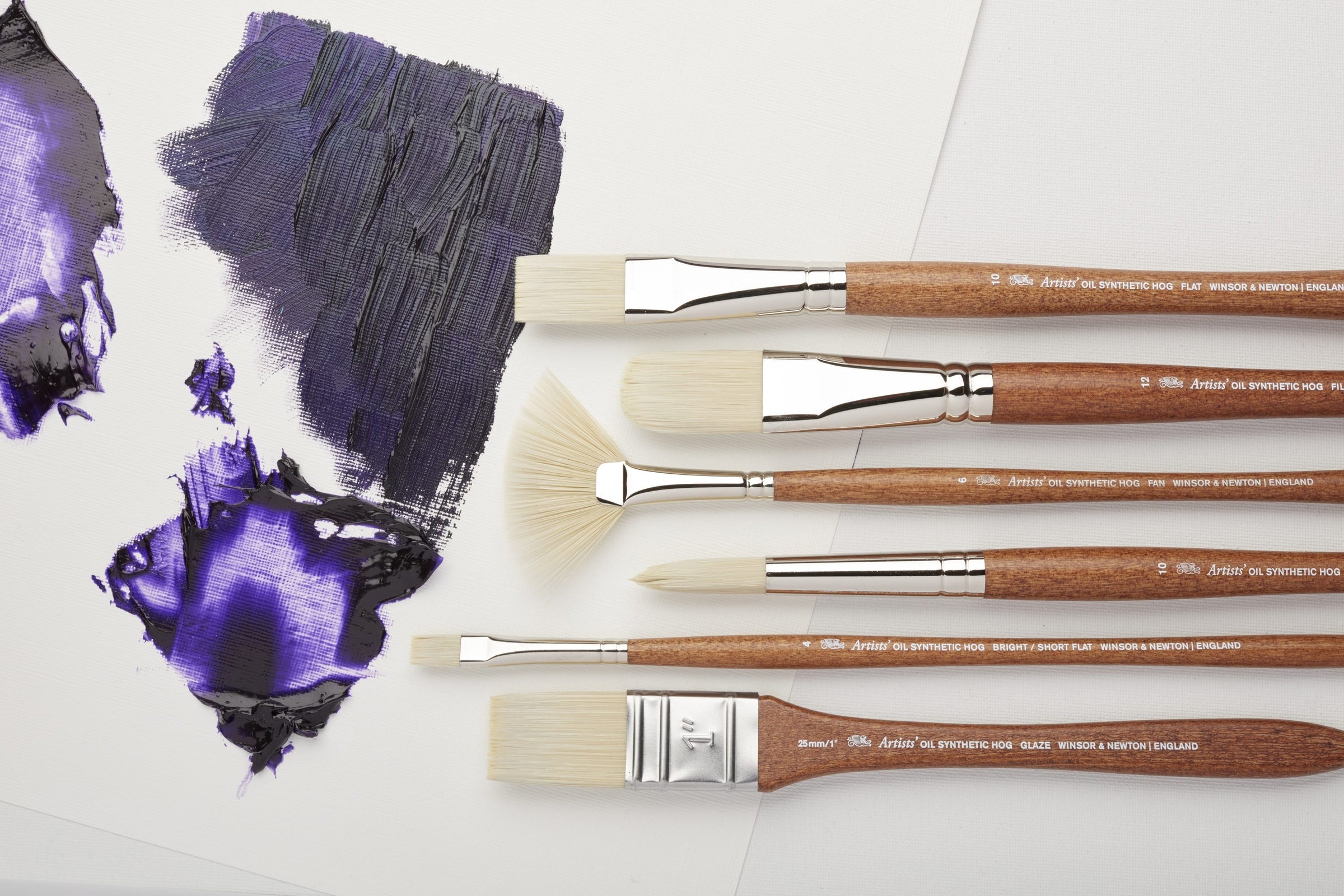 Winsor & Newton Artists' Oil Synthetic Hog Round Brushes
