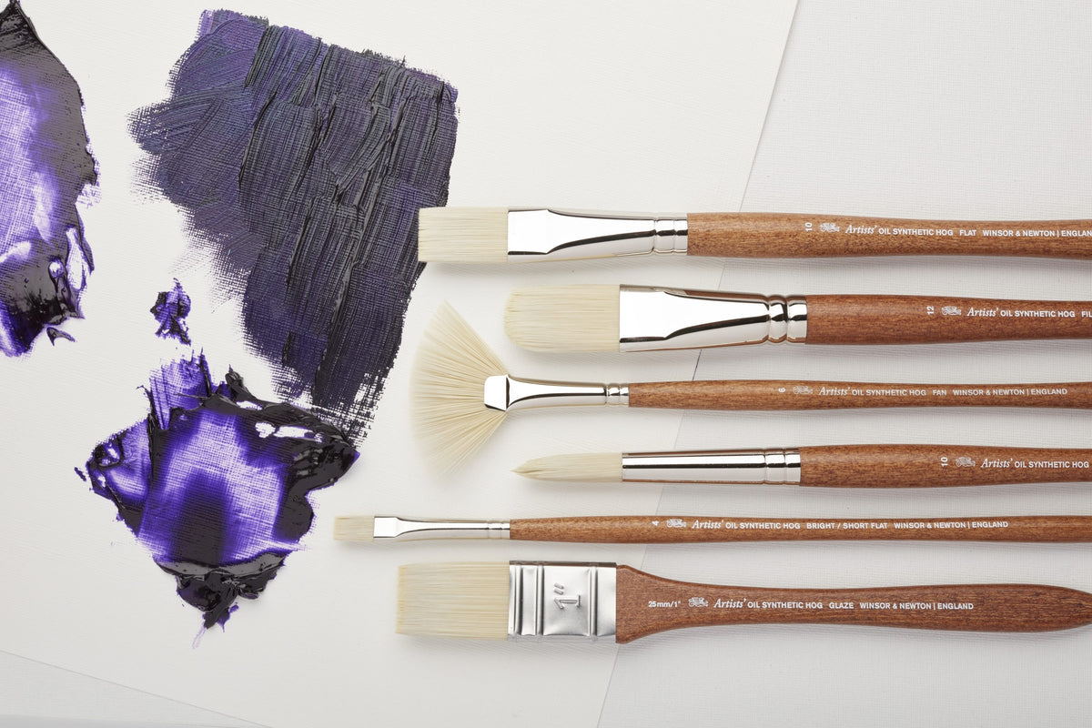 Winsor & Newton Artists' Oil Synthetic Hog Flat Brushes