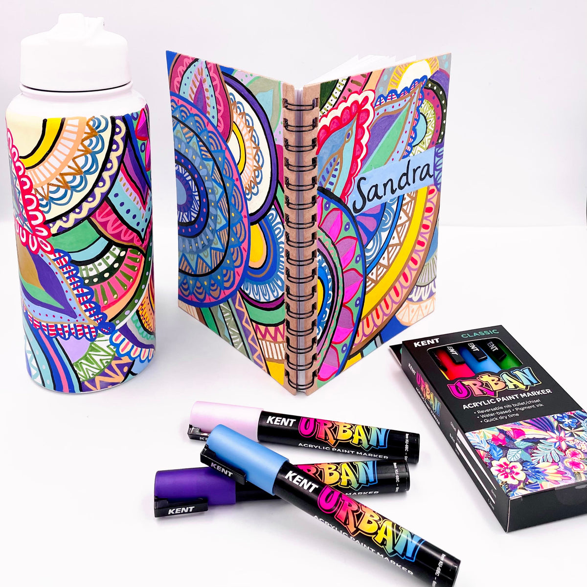 Kent Urban Paint Marker 6mm Nib Mono Set 4