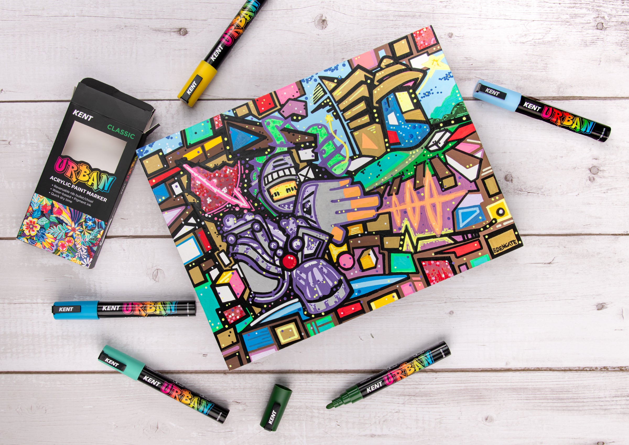 Kent Urban Paint Marker 3mm Nib Metallic Sets