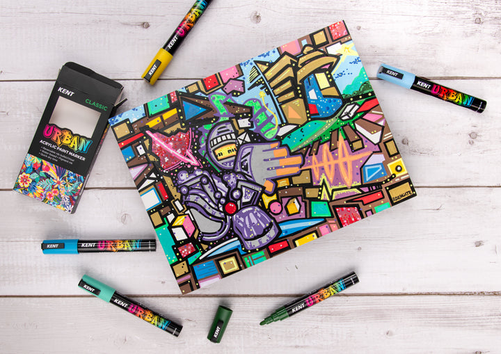 Kent Urban Paint Marker 3mm Nib Classic Sets