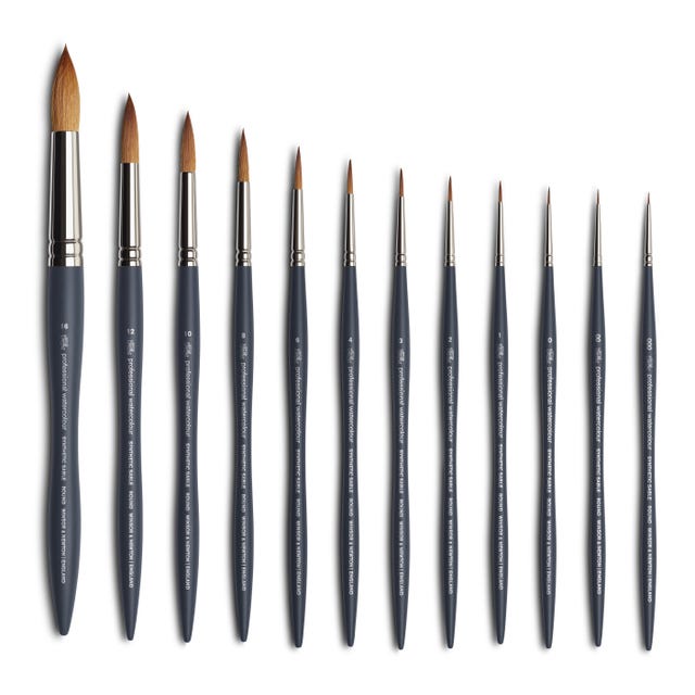 Winsor & Newton Professional Watercolour Synthetic Sable Round Brushes