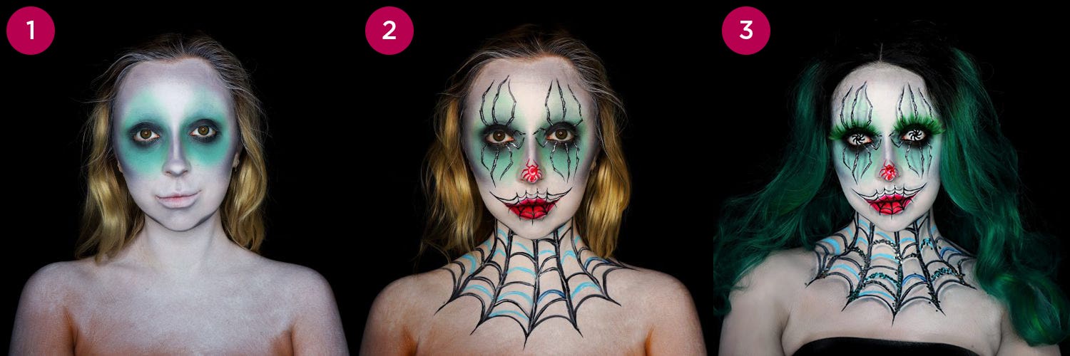 Spider Witch Face Paint