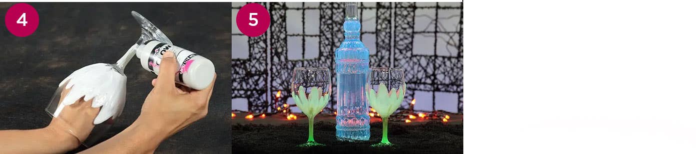 Tulip Glow-in-the-dark Goblets