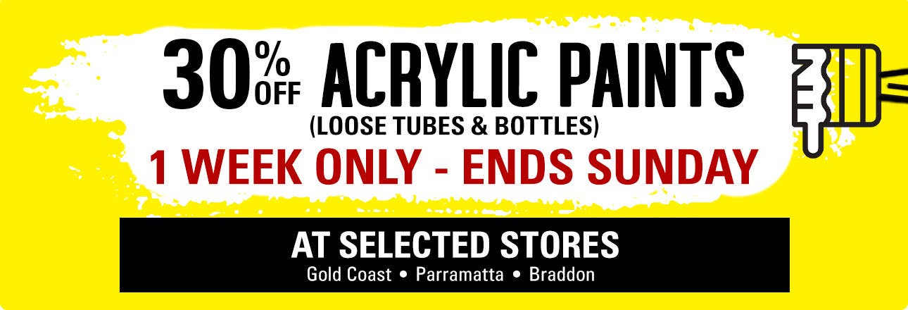 Acrylic Paints Offer | Selected Stores Only