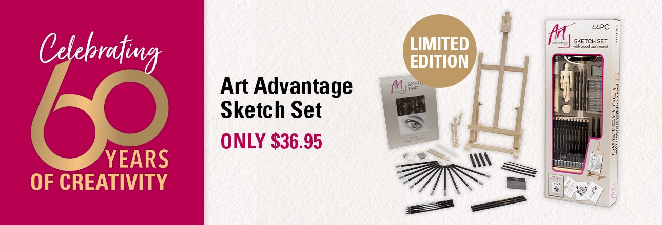 Art Advantage Sketch Set 44 Pieces