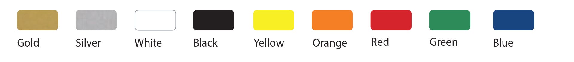Single Colour Print Colours